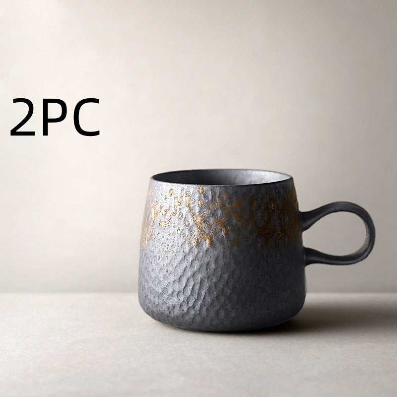 Vintage stoneware coffee cup