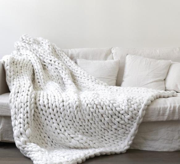Hand Knit Comfy Blanket