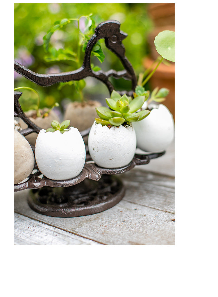 Farmhouse Cast Iron Egg Holder