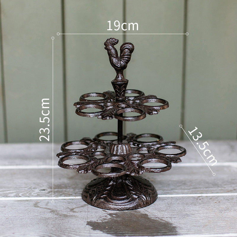 Farmhouse Cast Iron Egg Holder