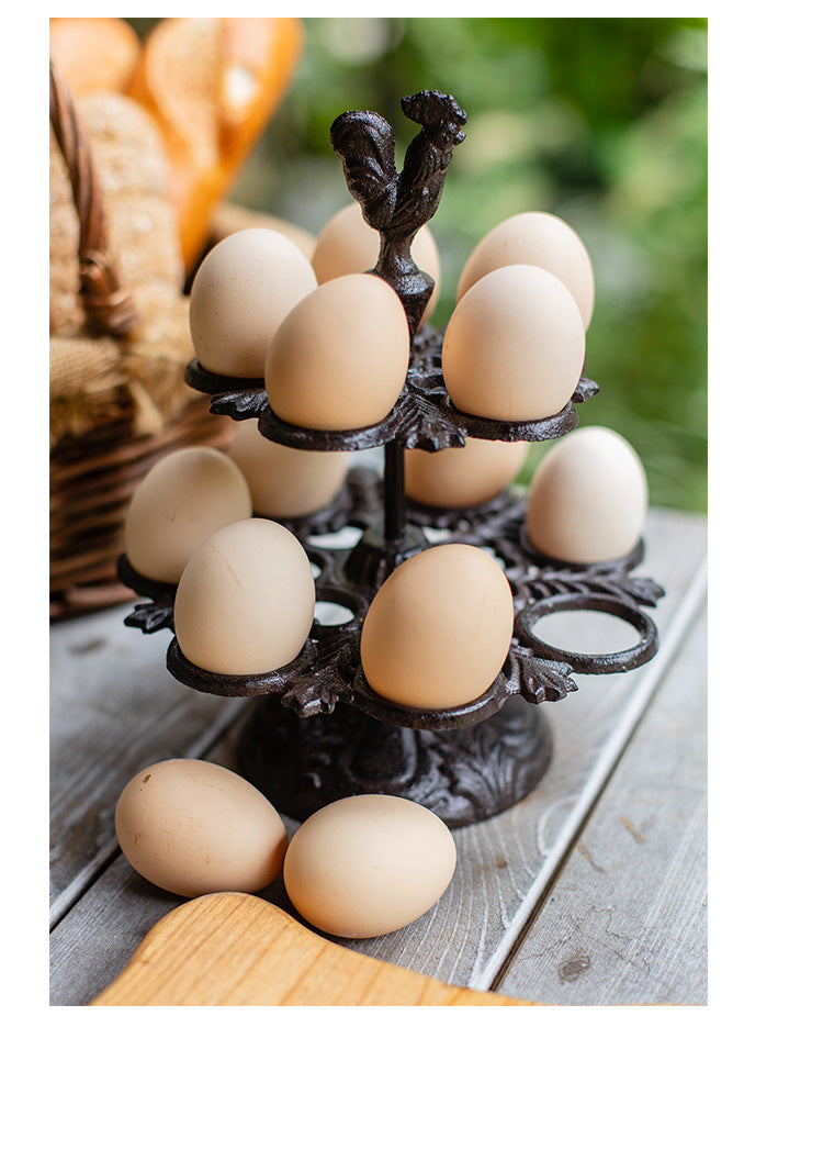 Farmhouse Cast Iron Egg Holder
