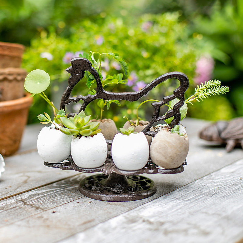 Farmhouse Cast Iron Egg Holder