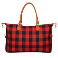 Buffalo Plaid Travel Tote