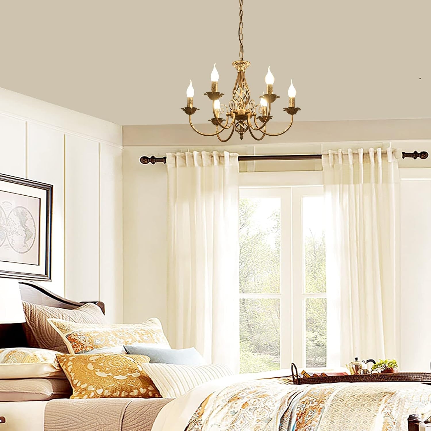 Bronze Rustic Farmhouse Chandelier