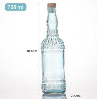 Vintage Glass Bottle With Cork