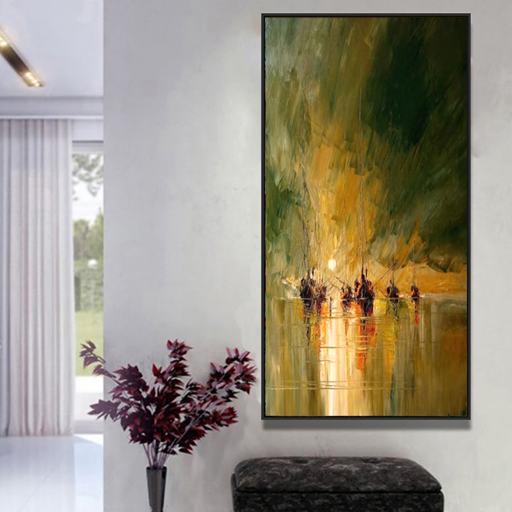 On The Sea Canvas Painting