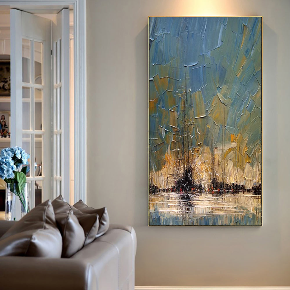 On The Sea Canvas Painting