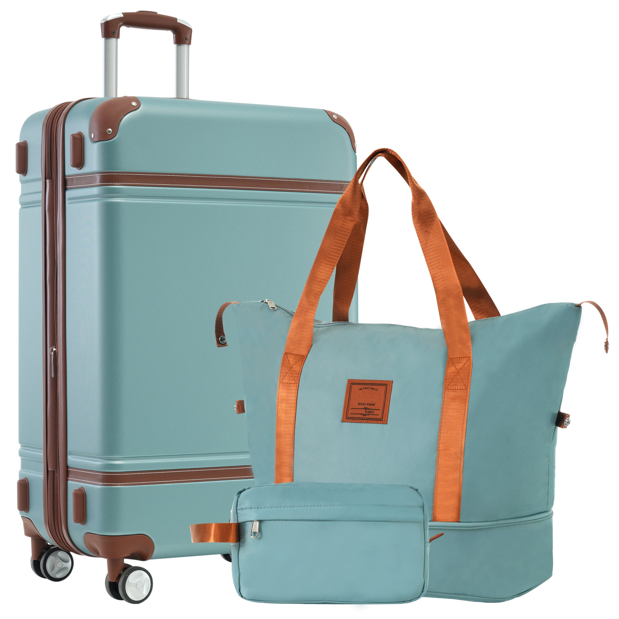 Vintage Style Travel Luggage Set