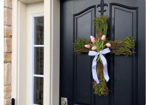 Easter Cross Wreath