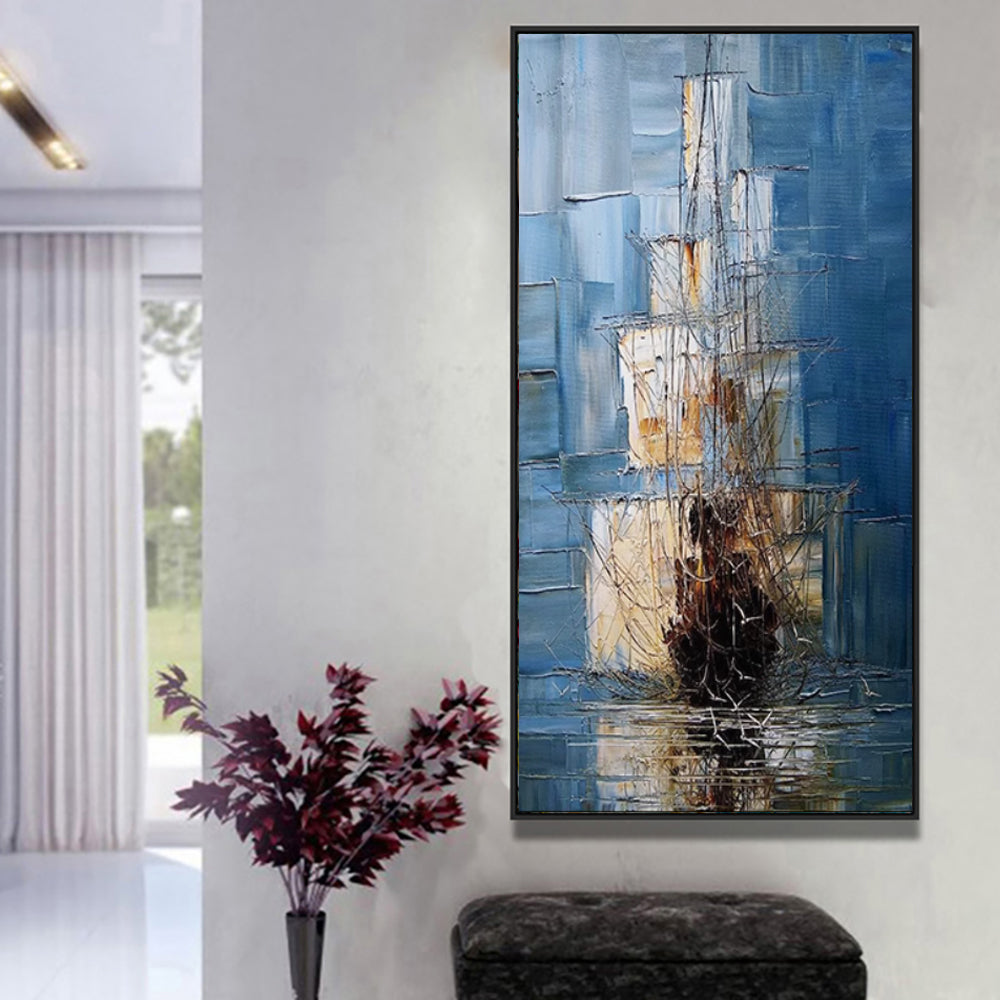 On The Sea Canvas Painting