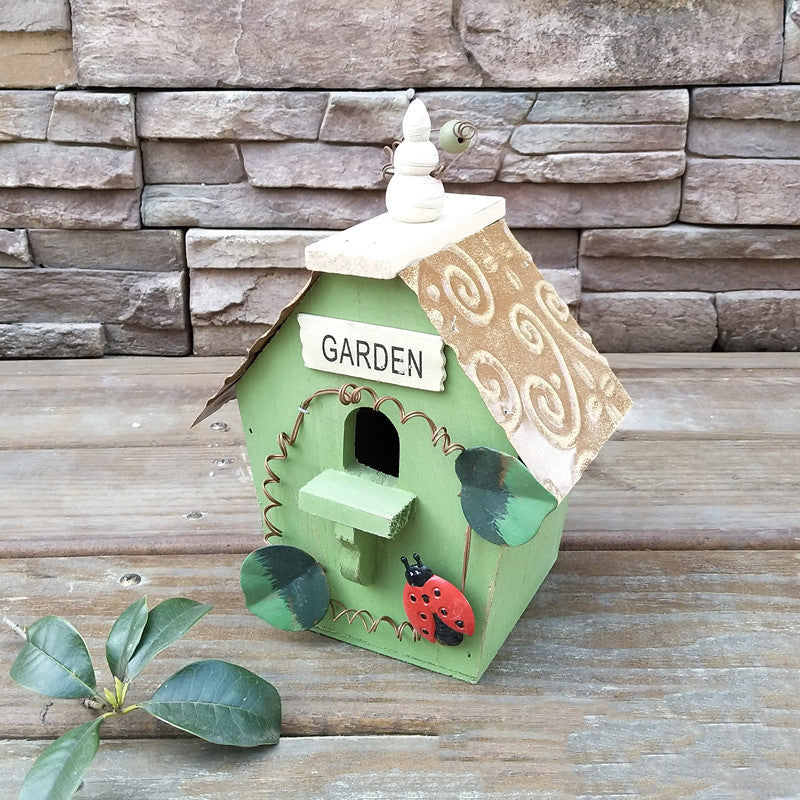 Rustic Wooden Bird House