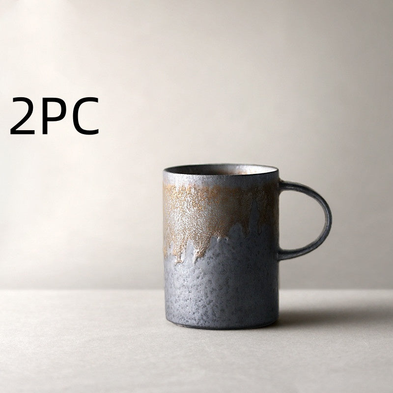 Vintage stoneware coffee cup