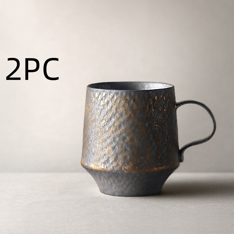 Vintage stoneware coffee cup