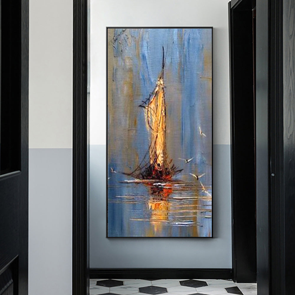 On The Sea Canvas Painting