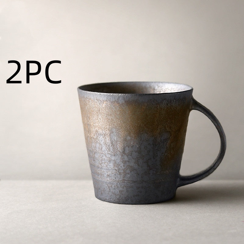 Vintage stoneware coffee cup