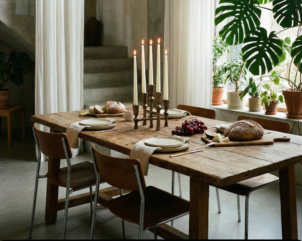 Anya Rustic Gold Candelabra