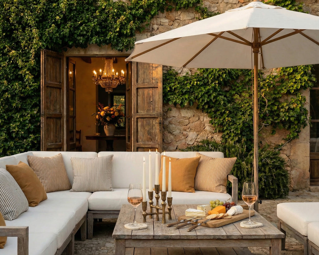 Anya Rustic Gold Candelabra