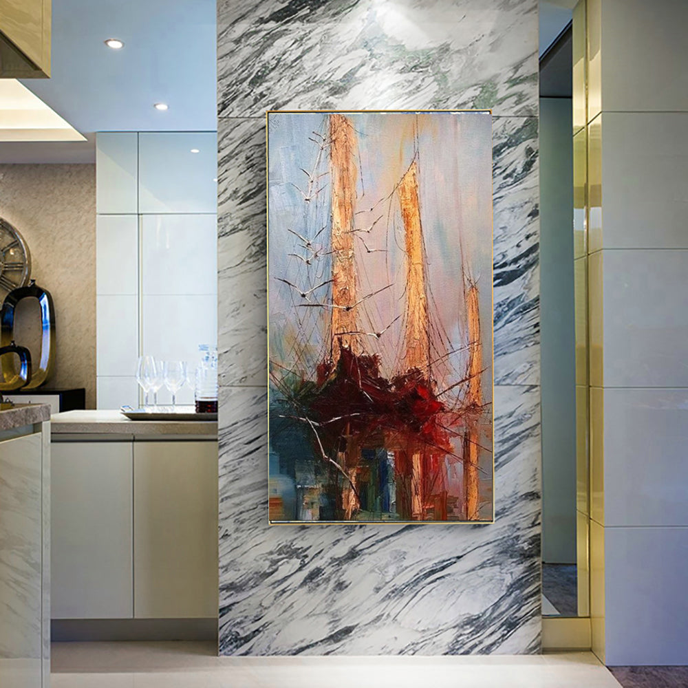 On The Sea Canvas Painting