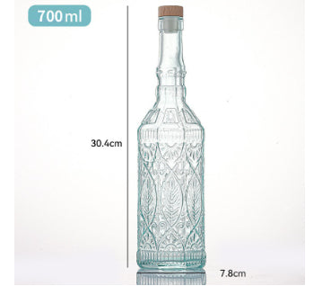 Vintage Glass Bottle With Cork