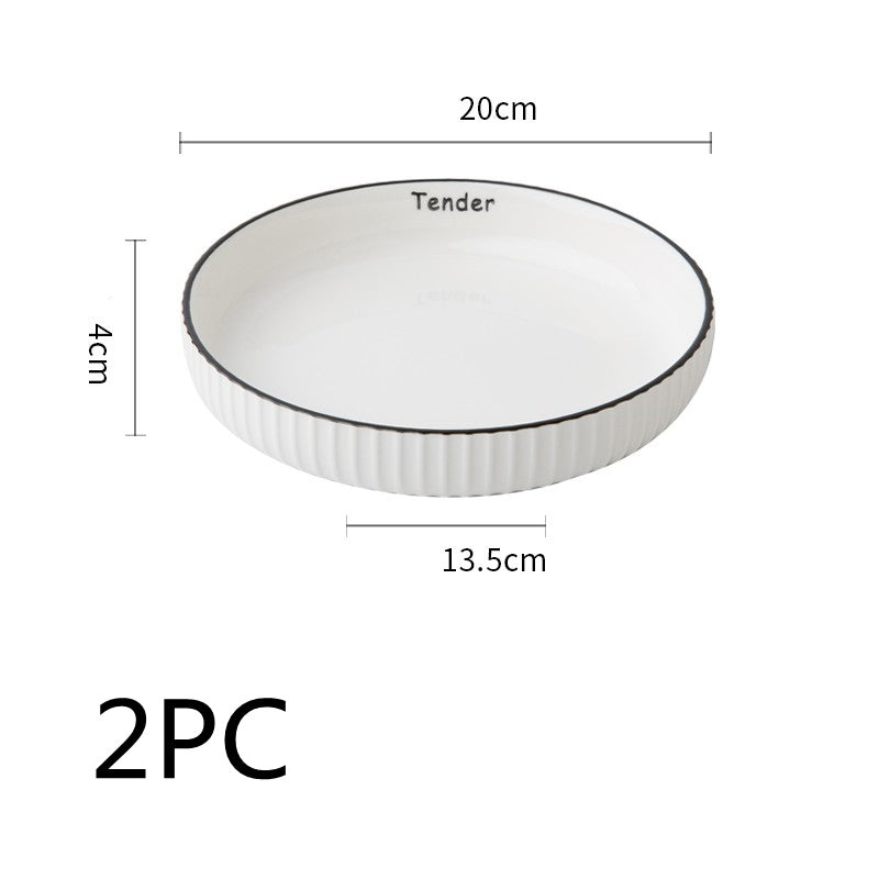 Vintage Ceramic Pasta Plate