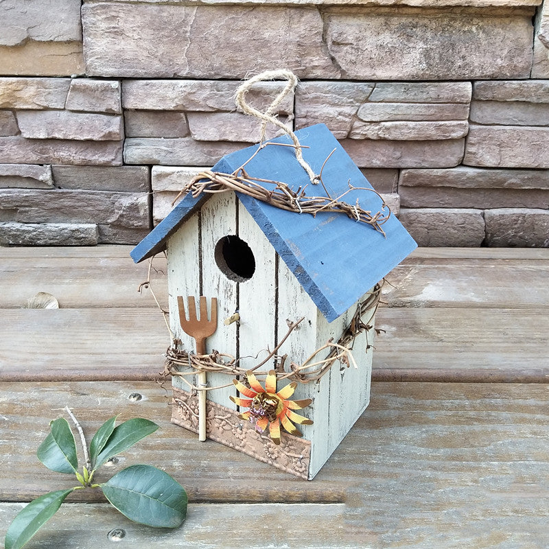 Rustic Wooden Bird House