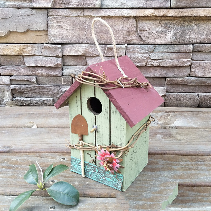 Rustic Wooden Bird House