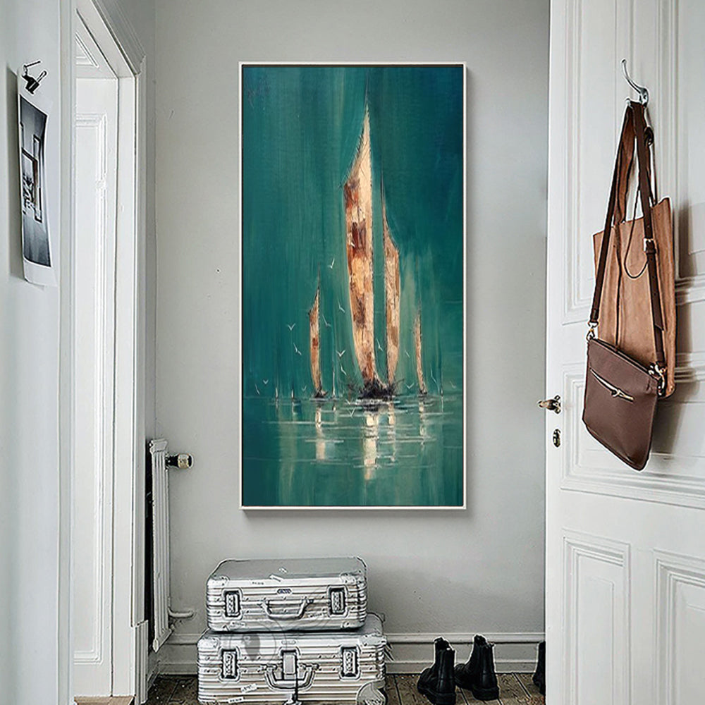On The Sea Canvas Painting