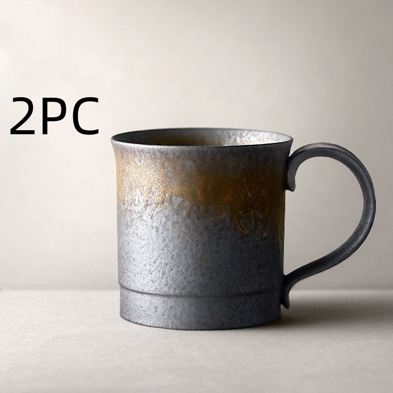 Vintage stoneware coffee cup