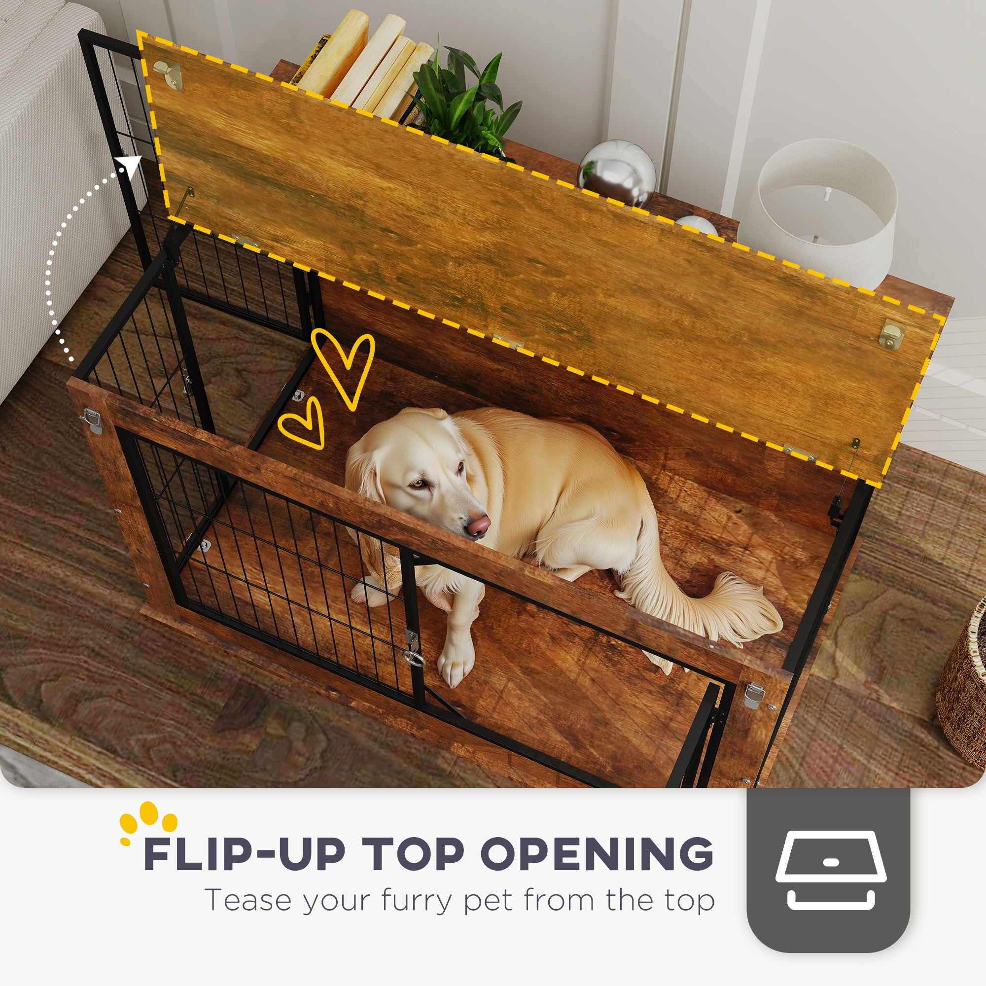PawHut Dog Crate Furniture