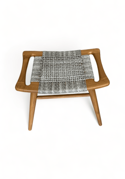 Bali Rustic Grey Stool